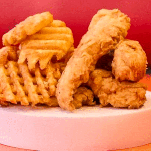 Chicken Tenders with Waffle Fries Box