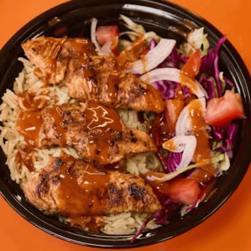 Rice Bowl with Peri-Peri Chicken Strips